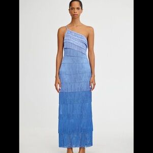 Significant Other Ola Dress: one shoulder fringe dress